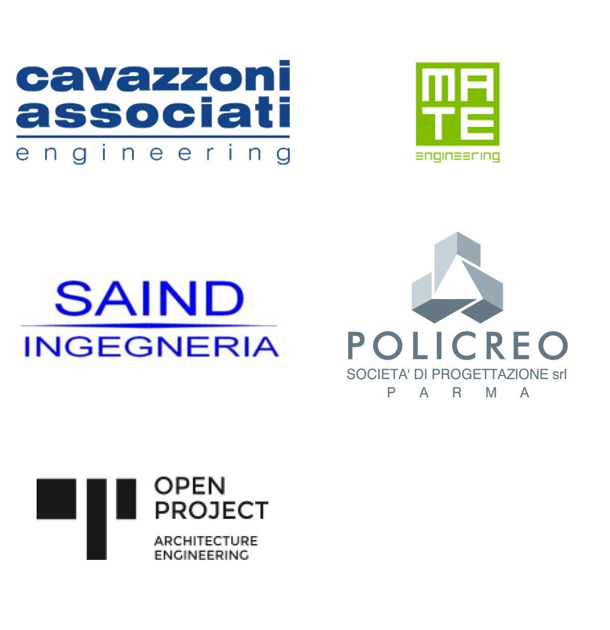 Immagini top brand colonna 4: Cavazzoni Associati engineering, Mate engineering, Said ingegneria, Policreo società di progettazione srl, Open Project.